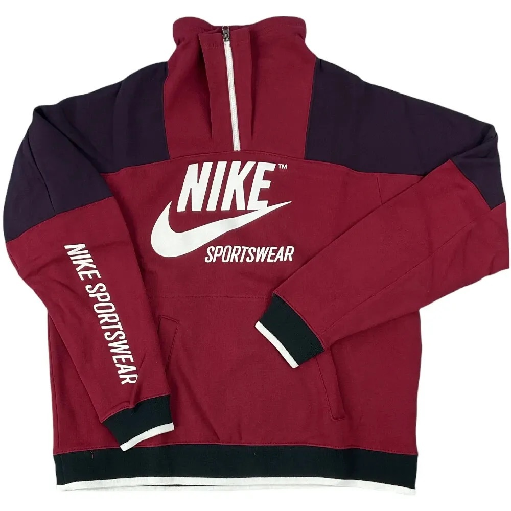 Half-zip logo sweatshirt